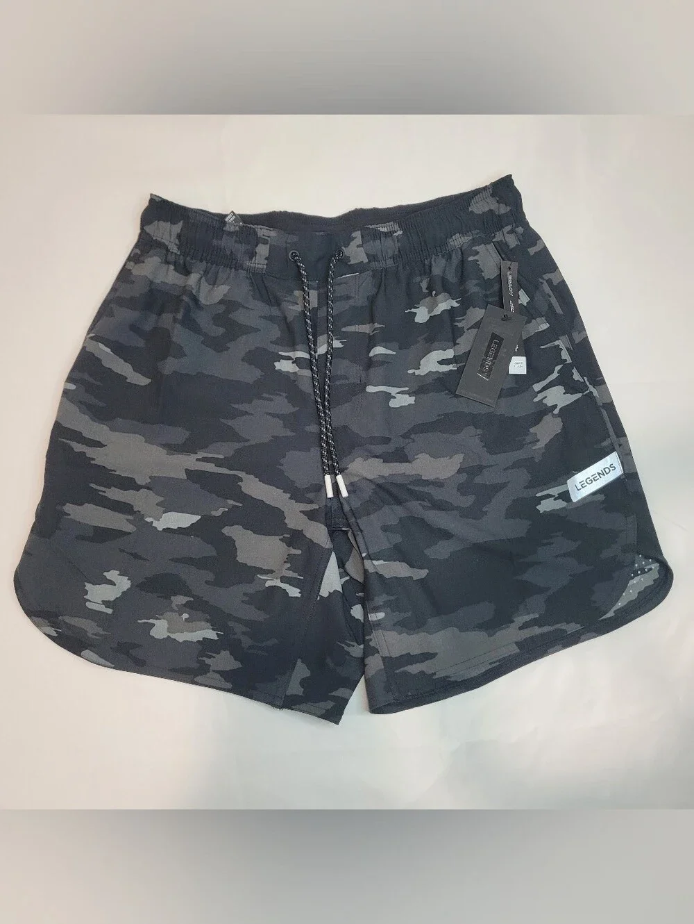 Legends Mens Luka Short Black Camo Linerless Size Medium